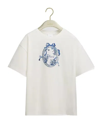 Dior Iviera Oversized T-shirt In White