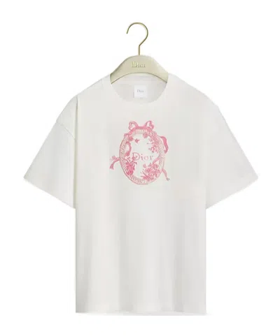 Dior Iviera Oversized T-shirt In White