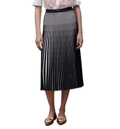 Dior Iviera Pleated Mid-length Skirt In Black