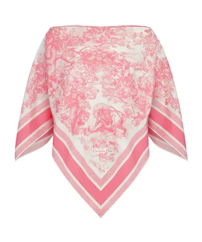 Dior Iviera Printed Top In Pink