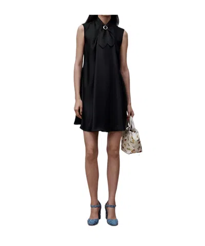 Dior Iviera Short Flared Dress In Black