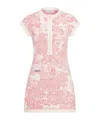 Dior Iviera Short Flared Dress In Multi