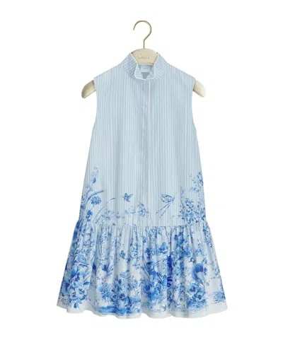 Dior Iviera Short Flared Dress In Multi