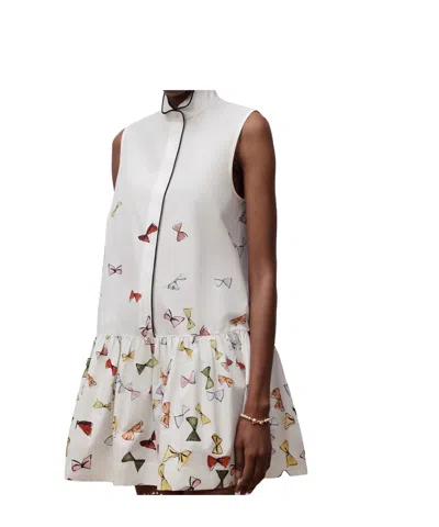 Dior Iviera Short Flared Dress In Multi