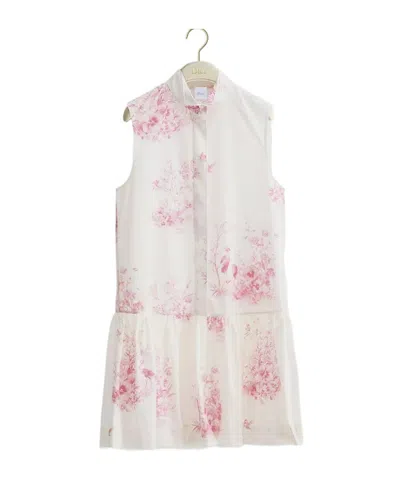 Dior Iviera Short Flared Dress In White