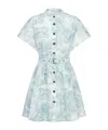 Dior Iviera Short Shirtdress In Blue
