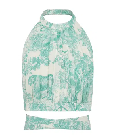 Dior Iviera Short Sling In Green