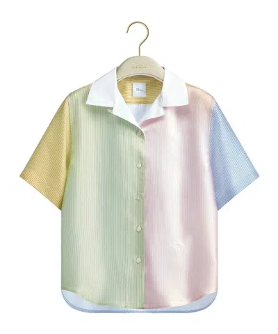 Dior Iviera Short-sleeved Blouse In Multi