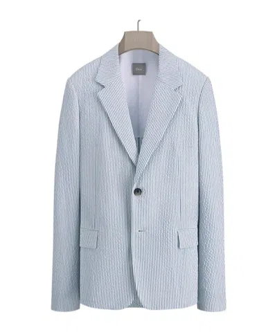Dior Iviera Single-breasted Jacket In Blue
