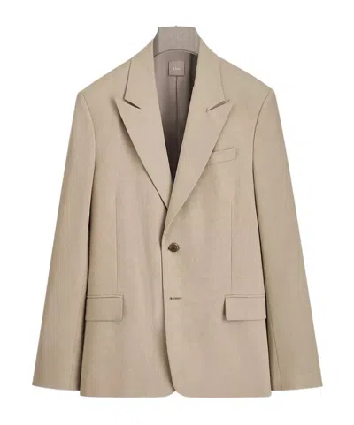 Dior Iviera Single-breasted Jacket In Neutral