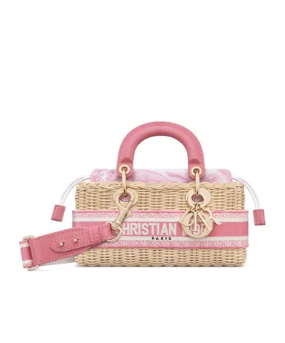 Dior Iviera Small Lady D-joy Bag In Pink