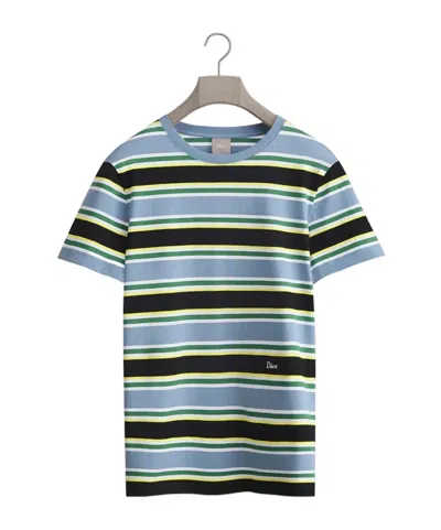 Dior Iviera Striped T-shirt, Regular Fit In Blue