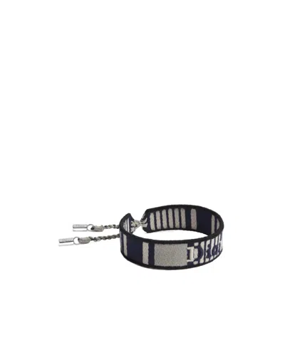Dior Iviera Sun Stripes Bracelet In Black