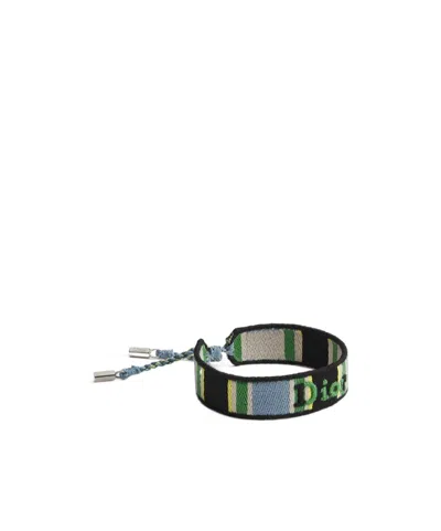 Dior Iviera Sun Stripes Bracelet In Black