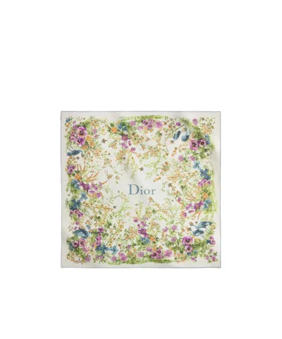 Dior Iviera Toile De Jouy Floral Garden Shawl In Multi