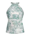 Dior Iviera Toiledejouysauvage Silktop In Green