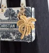 Dior Iviera Toiledejouysauvage Palm Tree Bag Charm In Gold