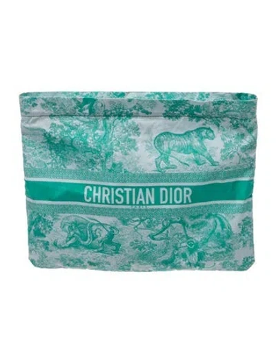 Pre-owned Dior Iviera Travel Pouch 2024 In Blue