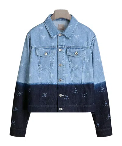 Dior Iviera Trucker Jacket In Blue