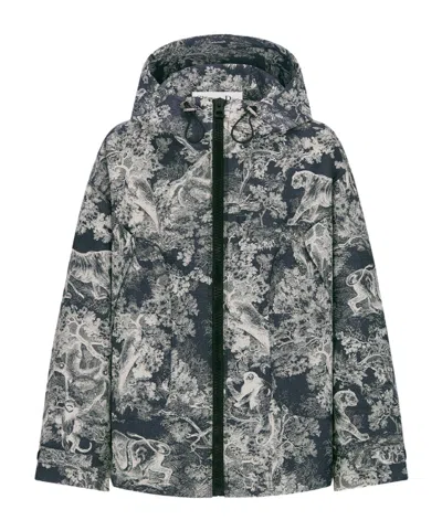 Dior Iviera Waterproof Hooded Jacket In Black