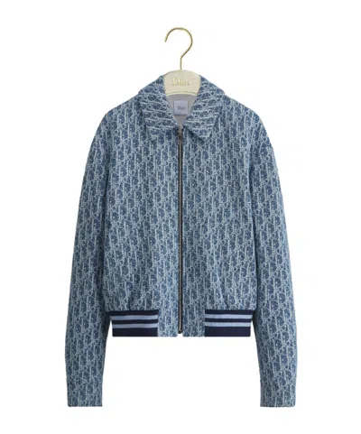 Dior Iviera Zipped Jacket In Blue