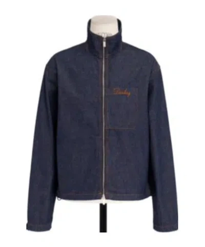 Dior Ling Blouson Jacket In Blue
