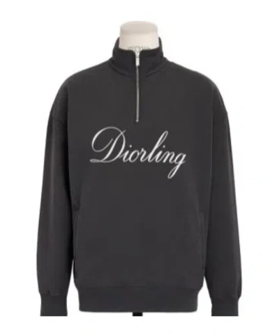 DIOR DIORLING SWEATSHIRT WITH ZIPPED COLLAR