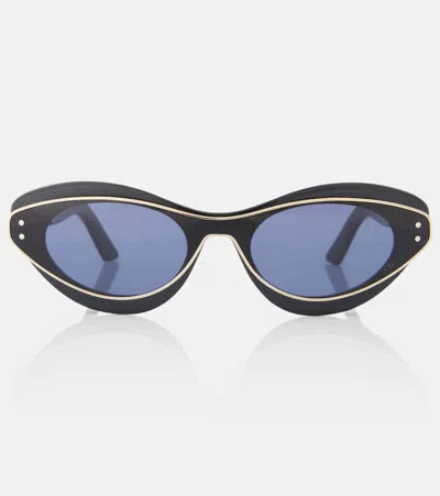 Dior Meteor B1i Cat-eye Sunglasses In Black