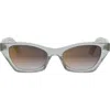 Dior 'midnight B1i Butterfly Sunglasses In Gray