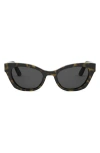 Dior 'midnight B2i Cat Eye Sunglasses In Brown