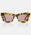 Dior Midnight B3i Cat-eye Sunglasses In Brown
