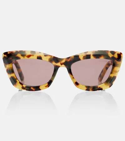 Dior Midnight B3i Cat-eye Sunglasses In Brown