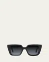 Dior Oversized Square Acetate Sunglasses In Black