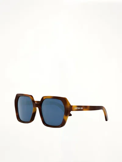 Dior Midnight S2f 26b0 Hexagon Sunglasses In Neutral