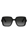 Dior 'midnight S4i 54mm Square Sunglasses