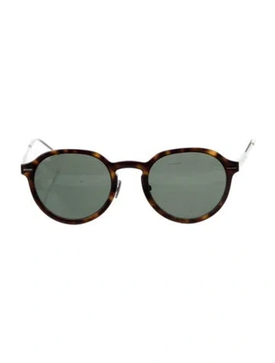 Pre-owned Dior Motion2 Round Sunglasses In Brown