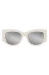 Dior 'nuit S1i 54mm Square Sunglasses