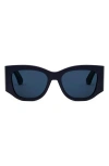 Dior 'nuit S1i 54mm Square Sunglasses In Blue