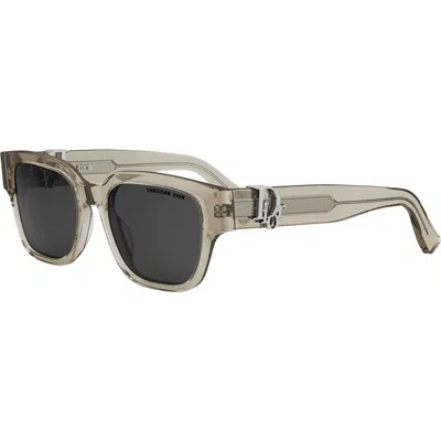 Dior 'oblique S1f 53mm Square Sunglasses In Multi
