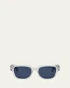 Dior Oblique S1i Square Sunglasses In Crystal Other Blue