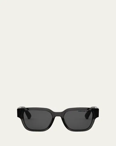 Dior Oblique S1i Square Sunglasses In Gryosmk