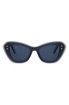 Dior Pacific B3u 30b0 Blu Sunglasses In Shiny Blue/blue