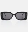 Dior Pacific Square-frame Acetate Sunglasses In Shiny Black / Smoke