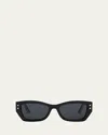 Dior Pacific S2u Sunglasses In Shiny Black Smoke