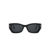 Dior Pacific S2u Rectangular-frame Acetate Sunglasses In 01a - Black