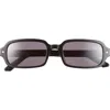 Dior Pacific S3i 52mm Rectangular Sunglasses In Black