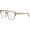Dior Signature S6i Square Glasses In Shiny Pink