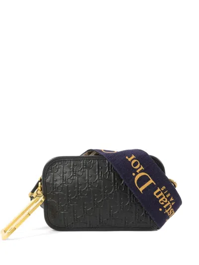 Pre-owned Dior Quake Leather Shoulder Bag In Black