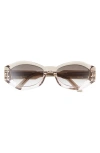 Dior 'signature B1u 55mm Butterfly Sunglasses In Gray