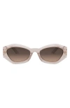 Dior 'signature B1u 55mm Butterfly Sunglasses In Shiny Pink/gradient Roviex